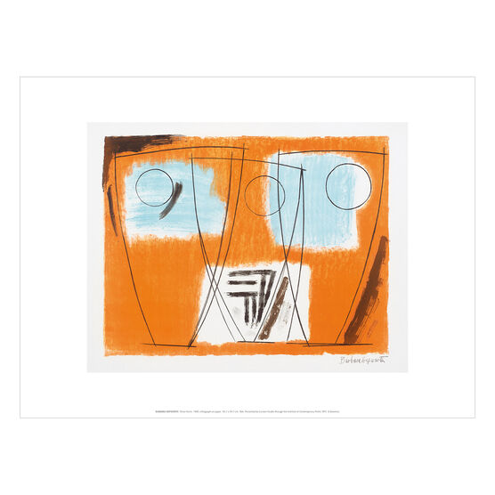 Barbara Hepworth Three Forms exhibition print